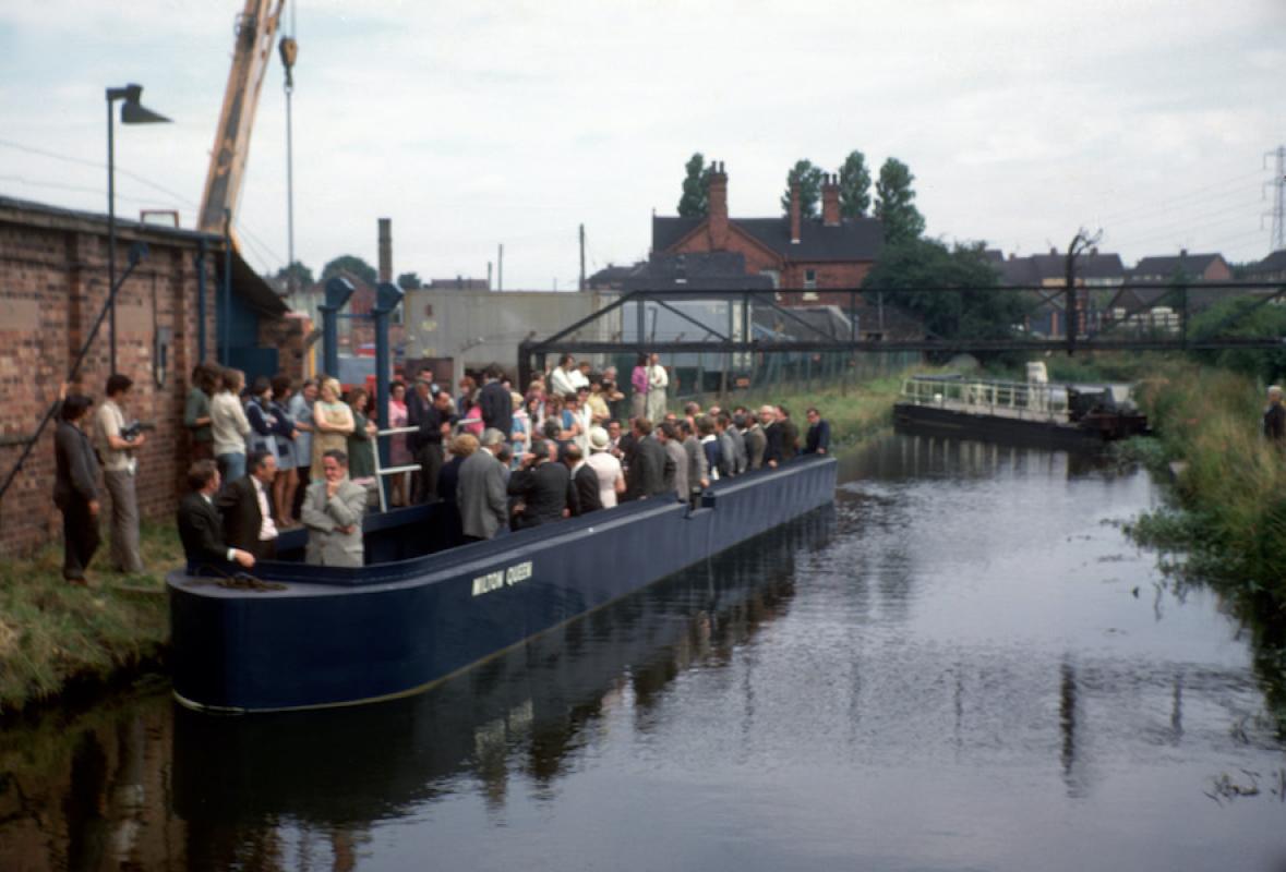 Milton Queen launch event, with the Maid in the background - 2nd July 1973
