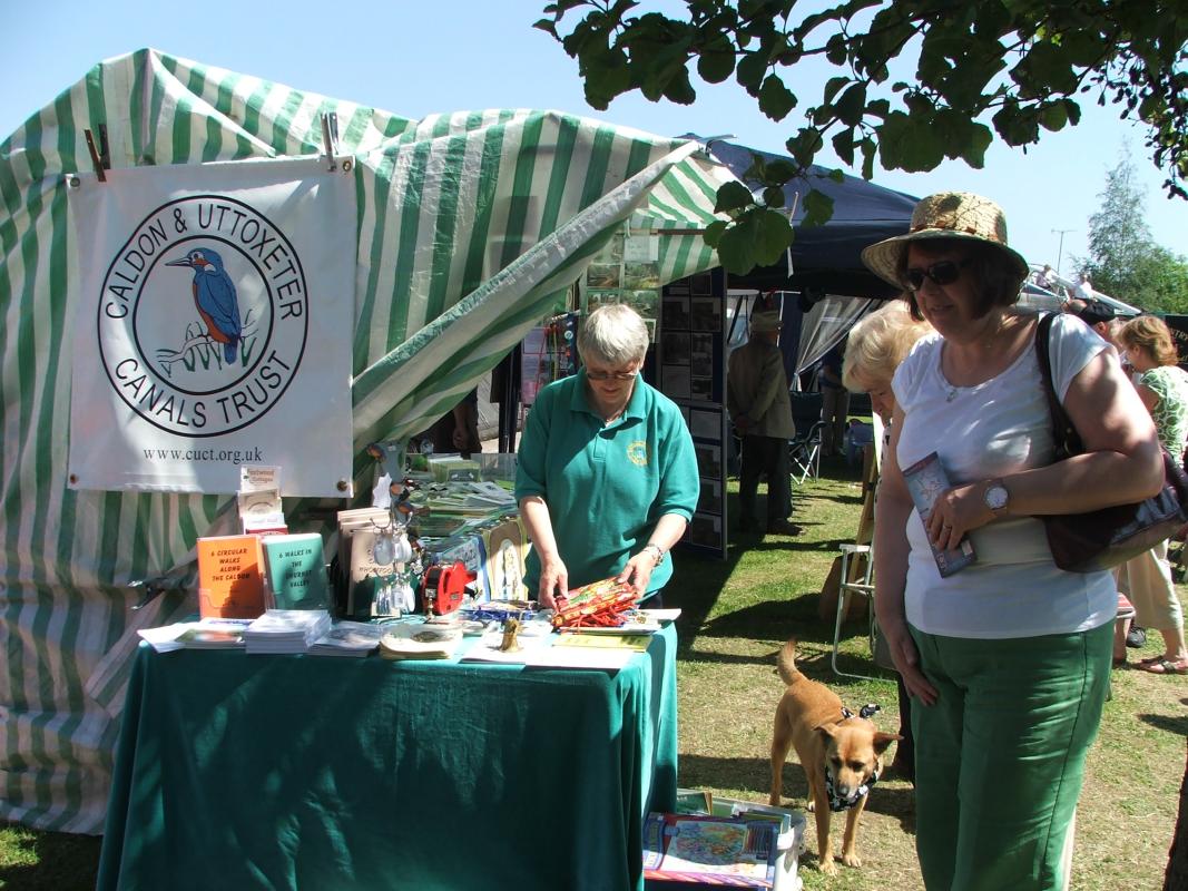 Stall at Etruria Canals Festival