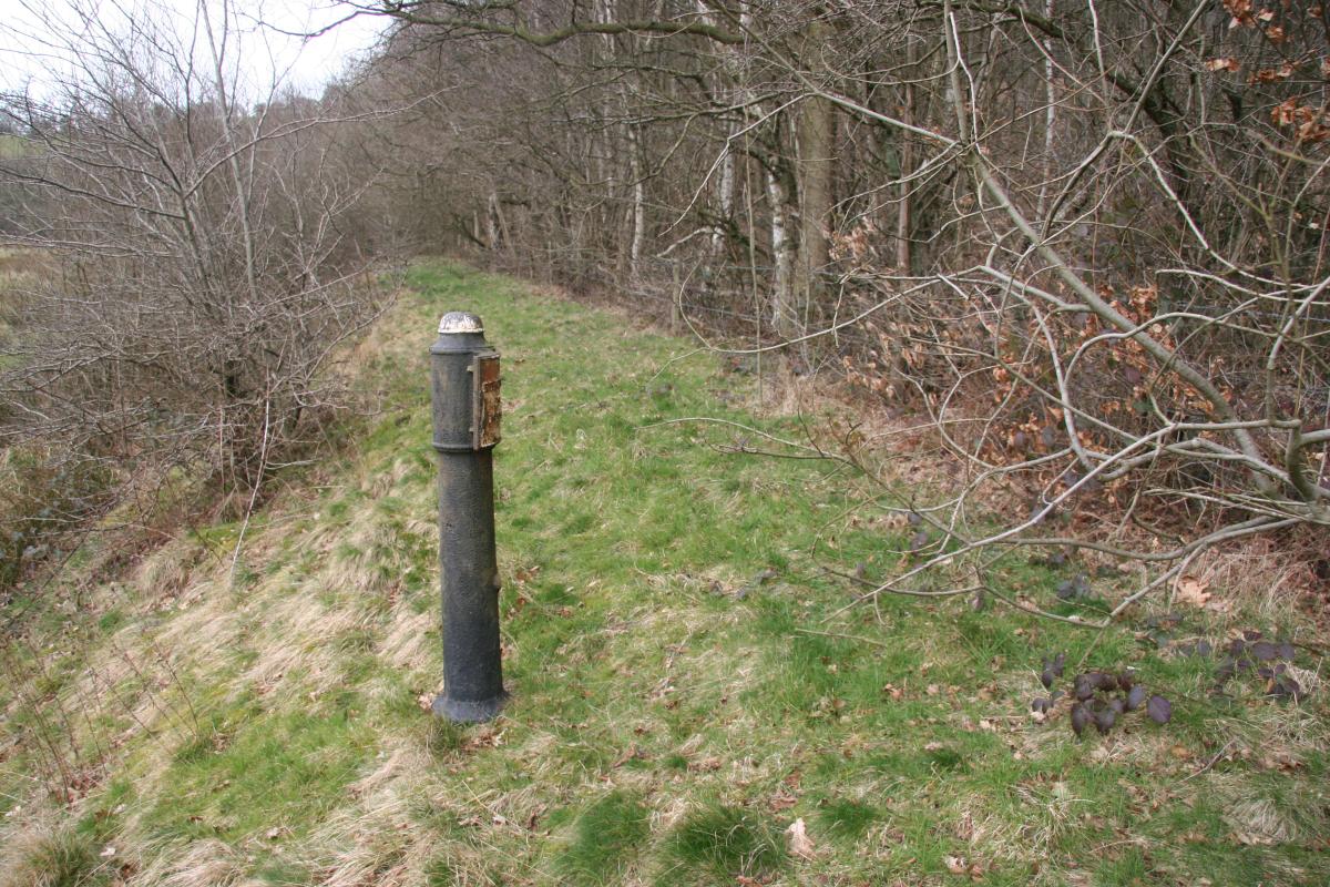 Milepost 19 and the canal towpath in 2008
