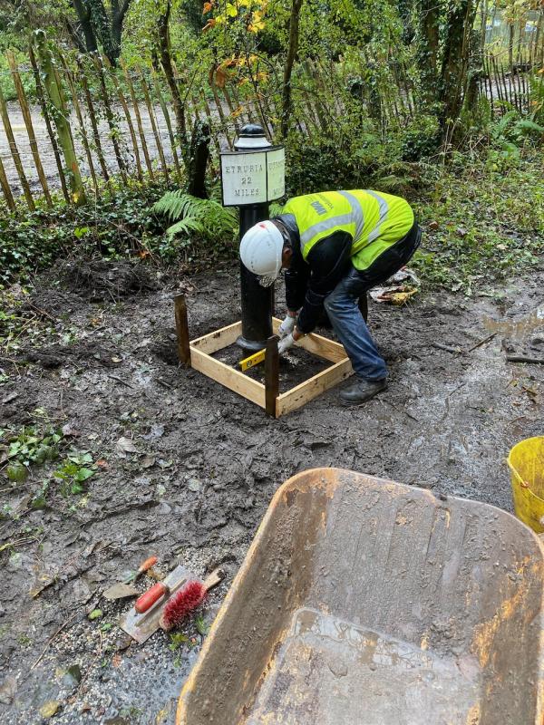 Plinth installation, November 2019