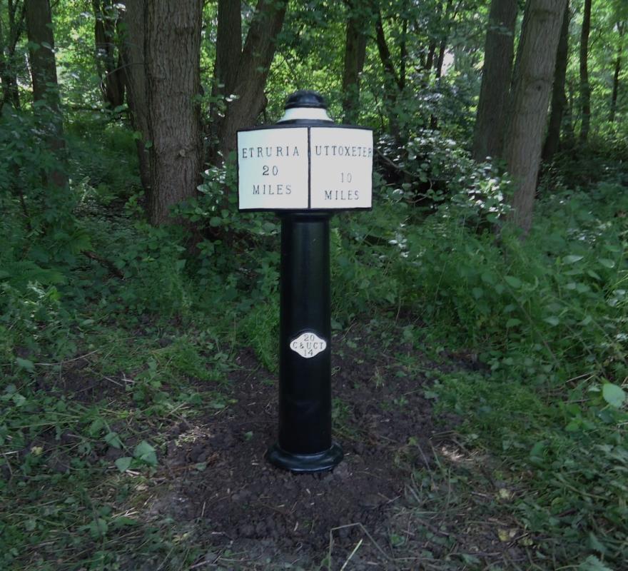 Post in the ground
