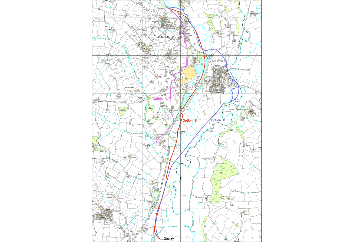 Halcrow study 2009 - route options