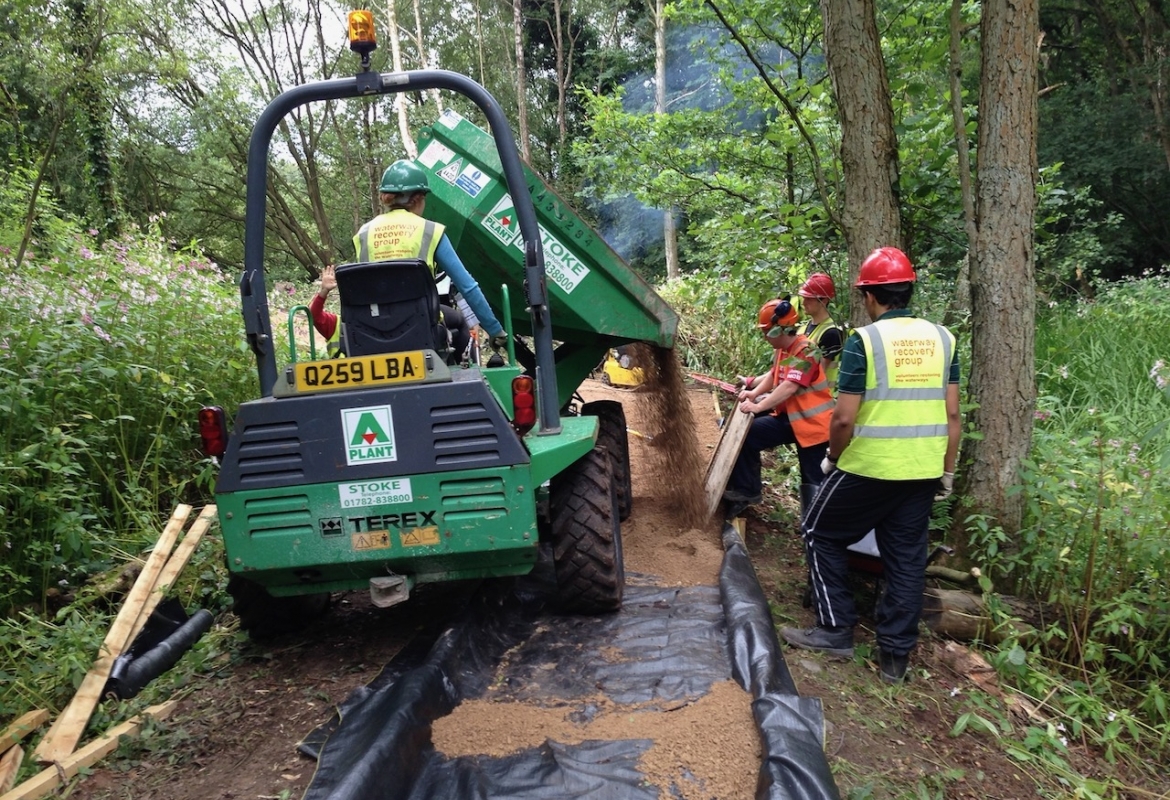 WRG camp at Br70, July 2014 - pathlaying team