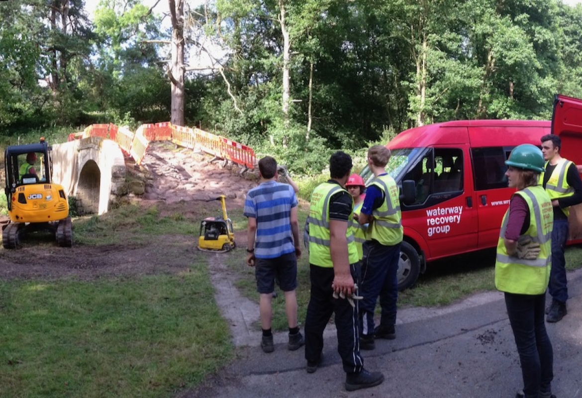 WRG camp at Br70, July 2014 - volunteers arrive on site