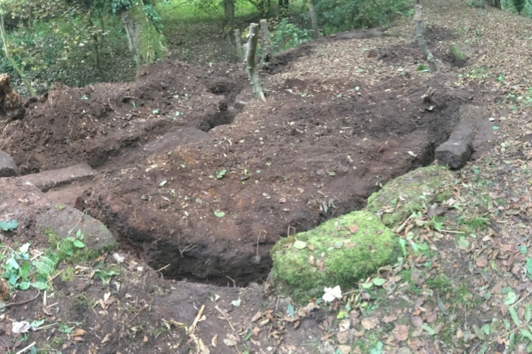 End of the first day's dig, October 2018