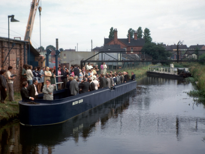 Milton Queen launch event, with the Maid in the background - 2nd July 1973