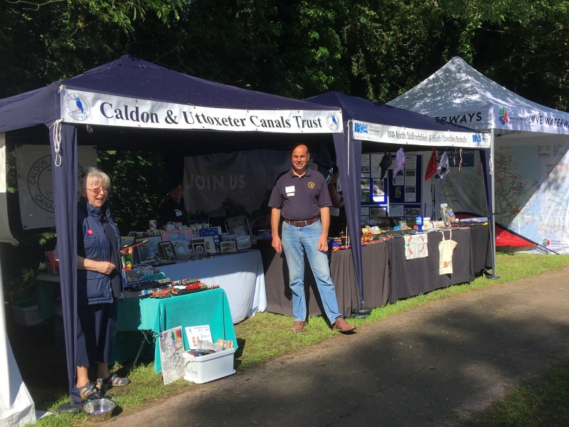 CUCT stall at Etruria Canals Festival 2018