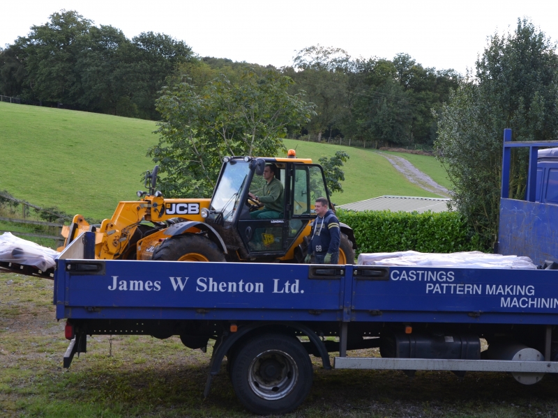 Delivery offloaded by JCB